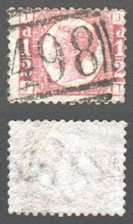 Great Britain Scott 58 Used Plate 5 - JT (P) - Click Image to Close